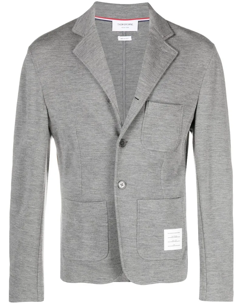 Thom Browne Einreihiges Sakko - Grau Grau