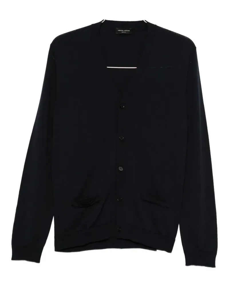 Roberto Collina v-neck cardigan - Blau Blau