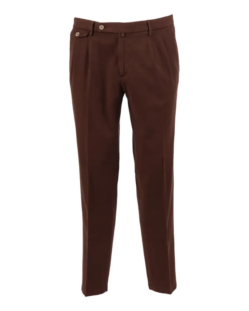 Briglia 1949 pleated button-flap trousers - Braun Braun