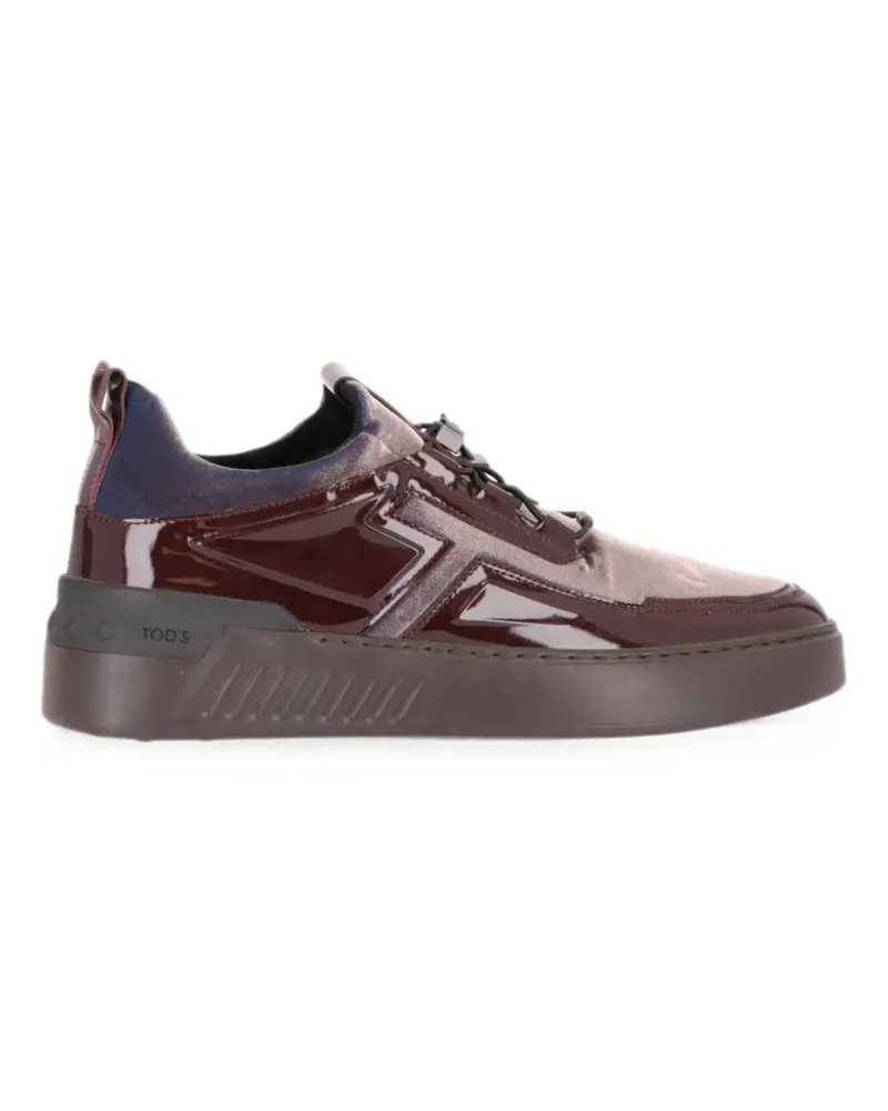TOD'S patent-leather sneakers - Rot Rot