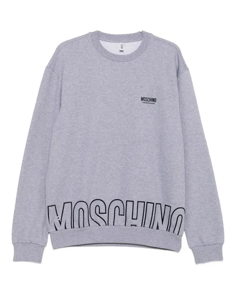 Moschino Sweatshirt mit Logo-Print - Grau Grau