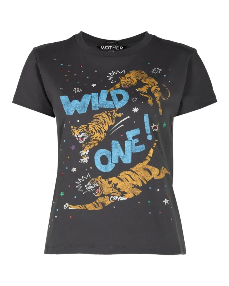 Mother The Boxy Goodie Goodie T-Shirt - Schwarz Schwarz