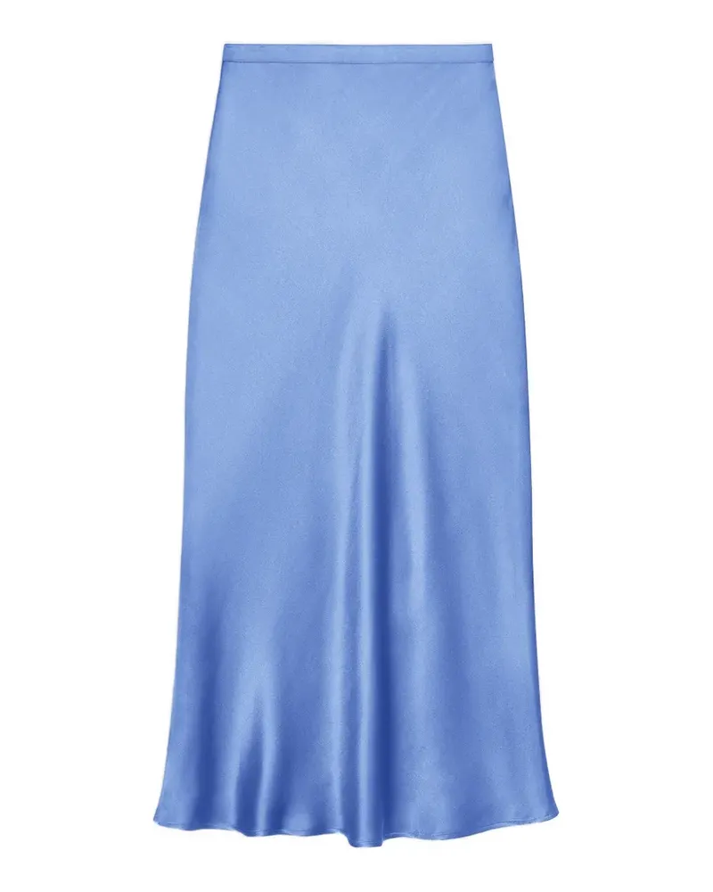 Anine Bing Bar Seidenrock - Storm Blue - Blau Blau