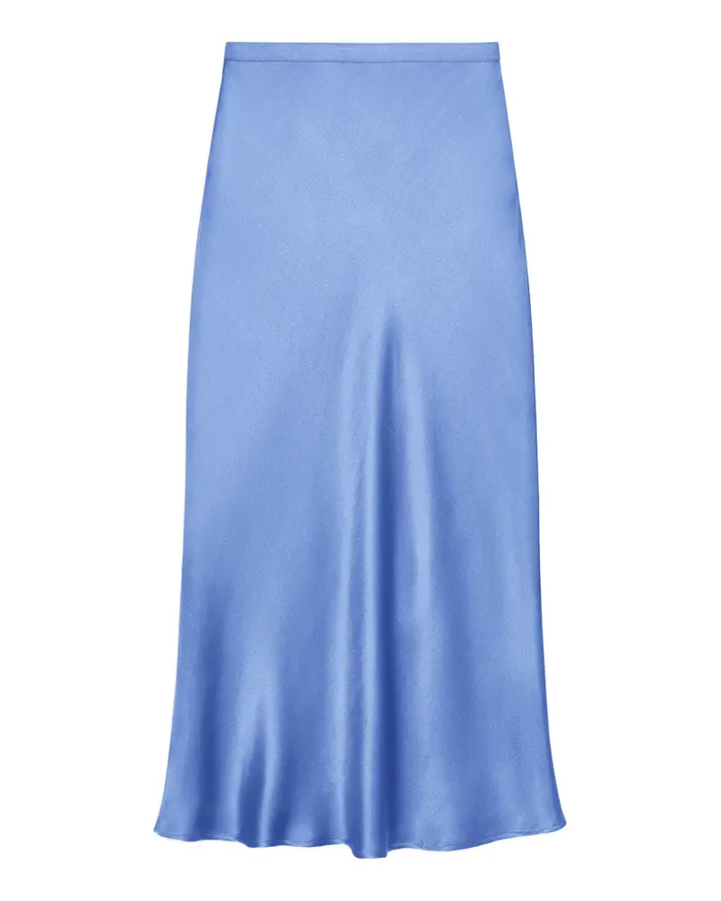 Anine Bing Bar silk skirt - storm blue - Blau Blau