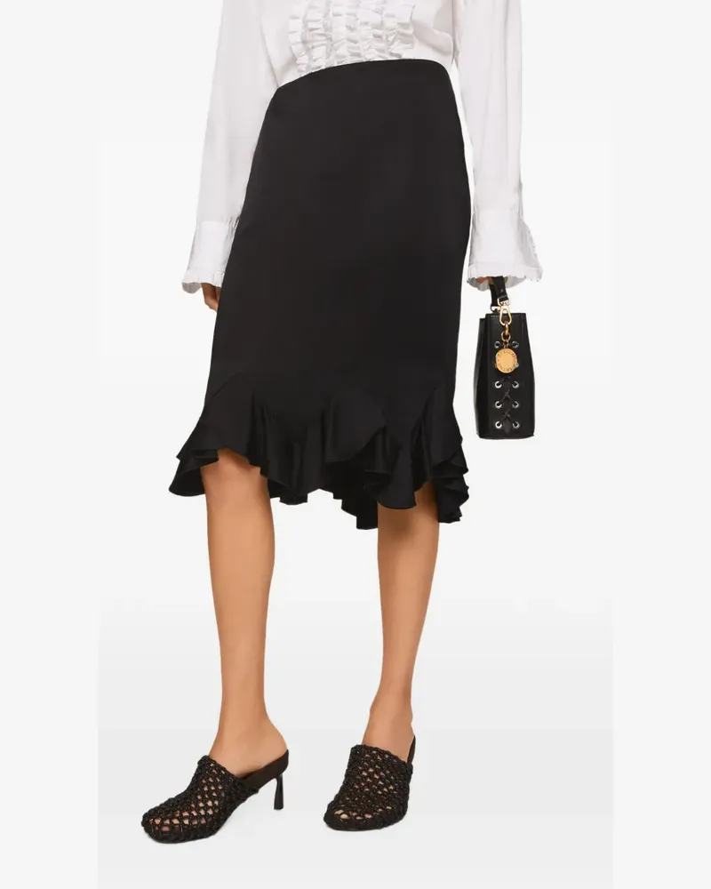 Stella McCartney Frayme Beuteltasche - Schwarz Schwarz