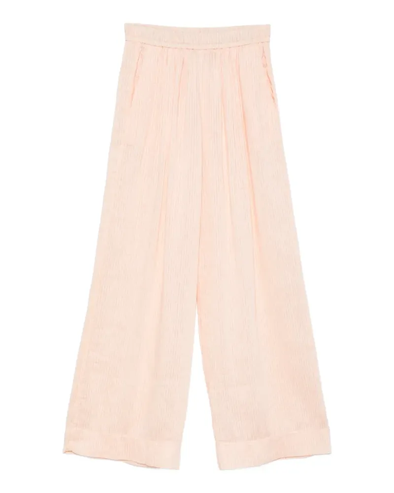 forte_forte Weite Hose mit Längsstreifen - Orange Orange