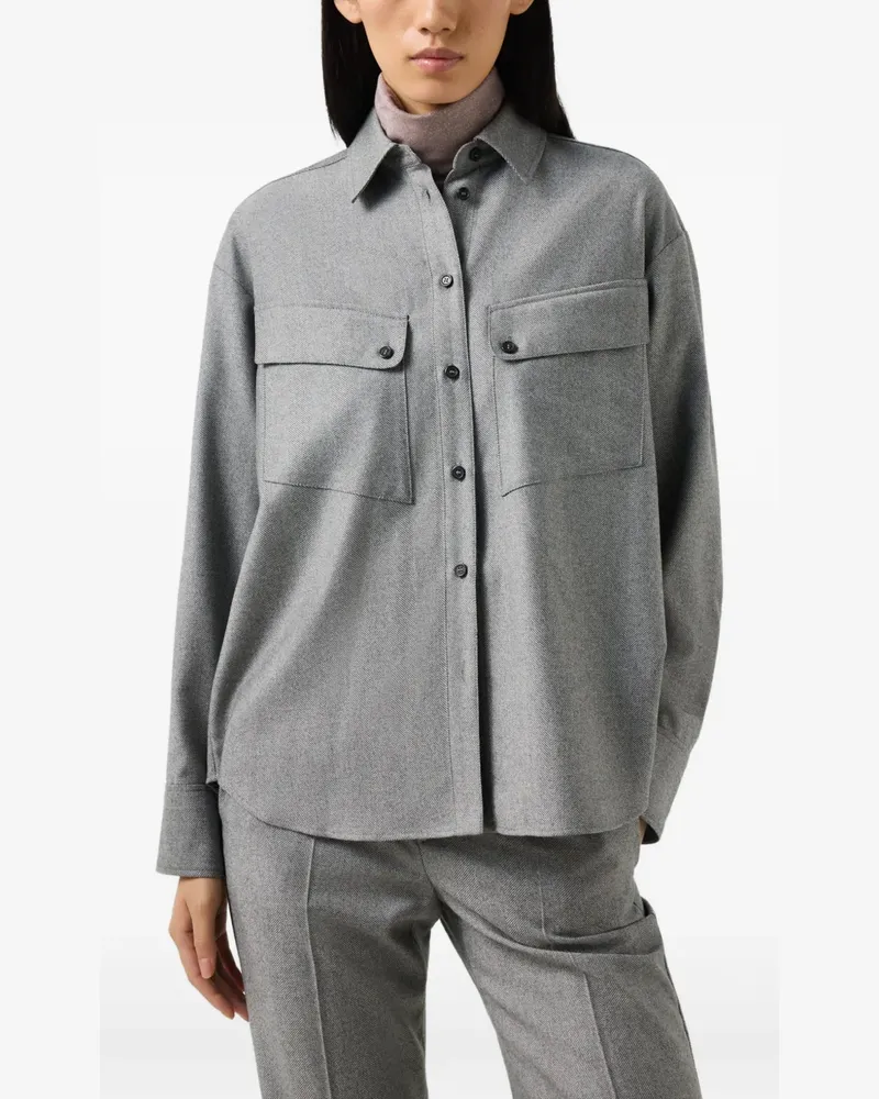 Bogner Robyn Flanell-Hemd mit Fischgrätenmuster - Grau Grau