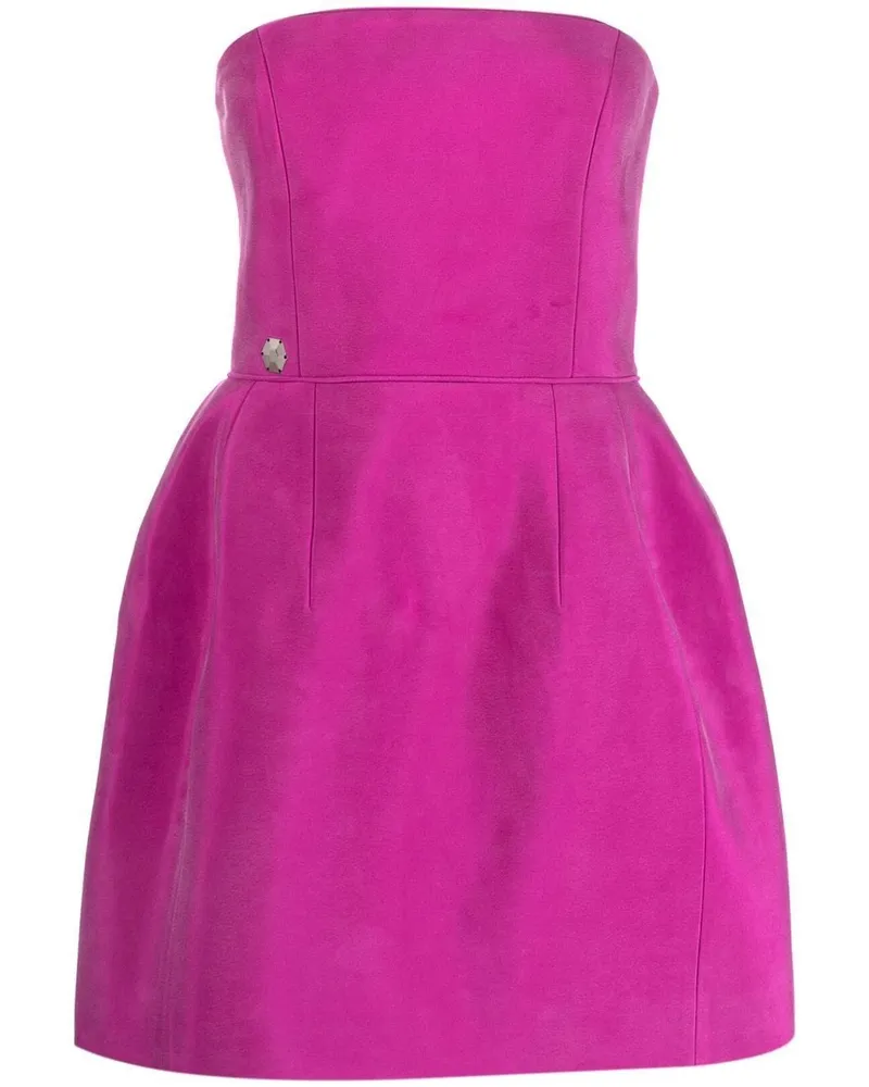 Philipp Plein Schulterfreies Minikleid - Rosa Rosa
