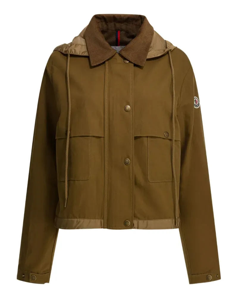 Moncler Kapuzenjacke mit Cordkragen - Braun Braun