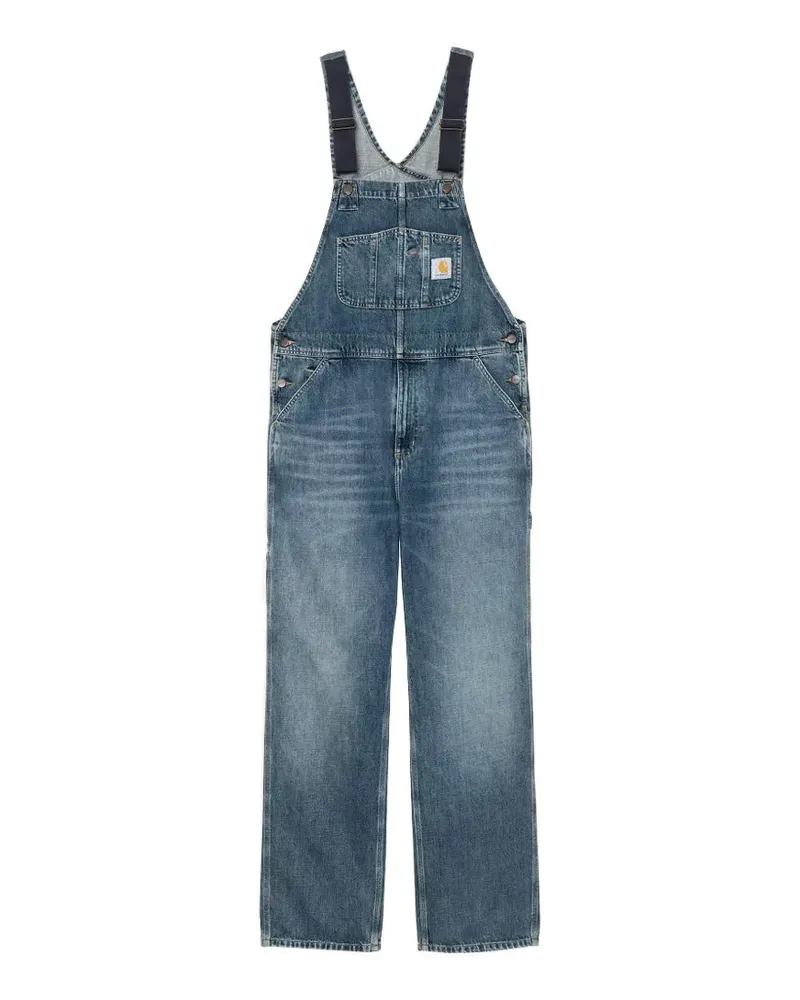 Carhartt WIP Latzhose mit Logo-Patch - Blau Blau
