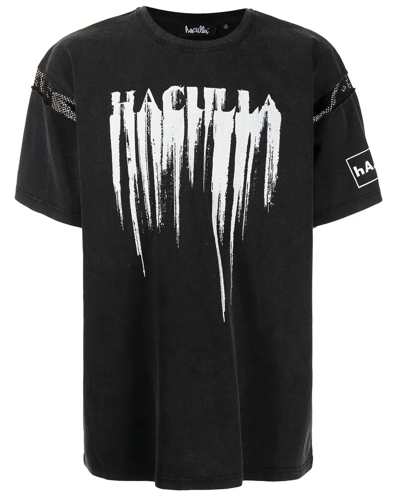 Haculla Smeared T-Shirt - Schwarz Schwarz