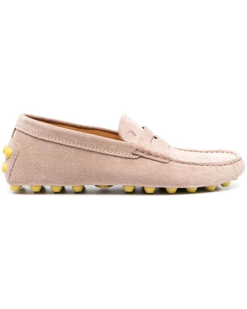 TOD'S Gommino Loafer aus Wildleder - Nude Nude