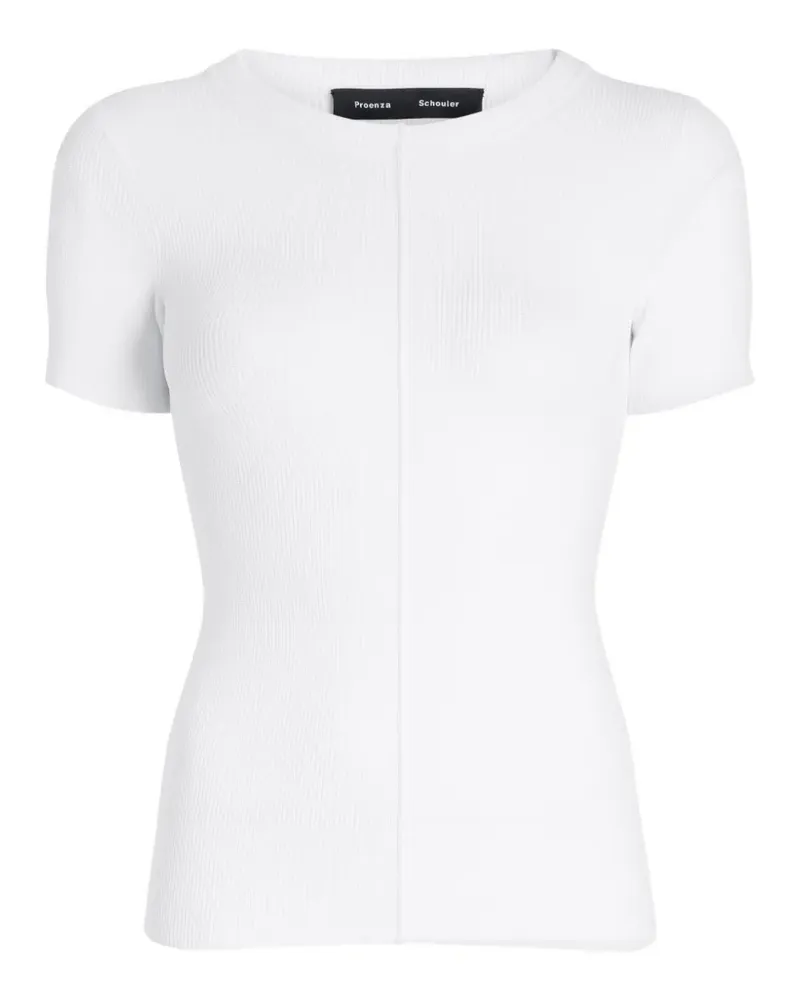 Proenza Schouler ribbed T-shirt - Weiß Weiß