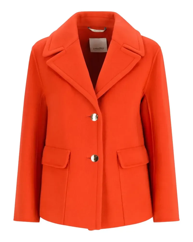 Max Mara Geknöpfter Mantel - Orange Orange