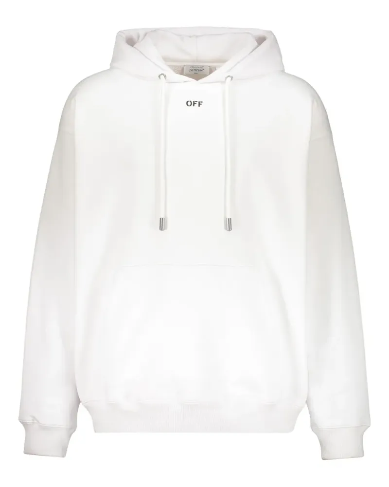 OFF-WHITE Arrow motif drawstring hoodie - Weiß Weiß