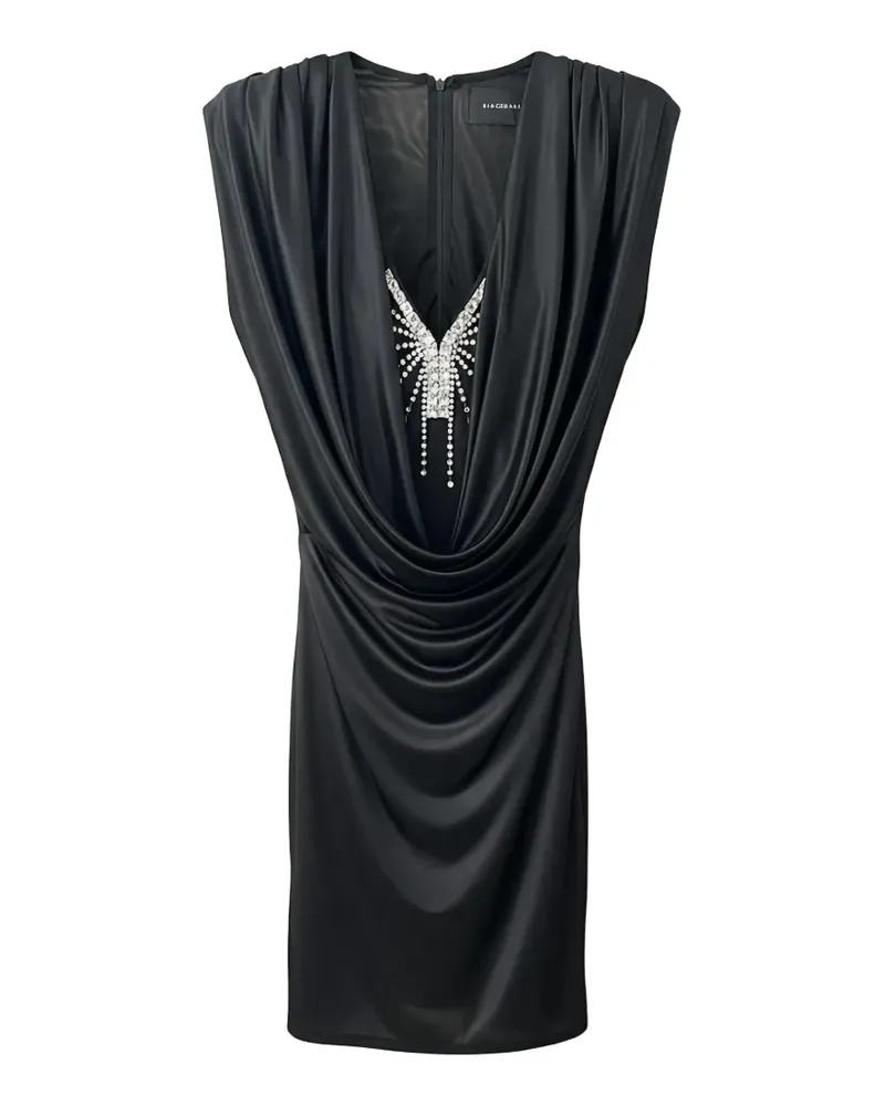 John Richmond Kristallverziertes Kleid - Schwarz Schwarz