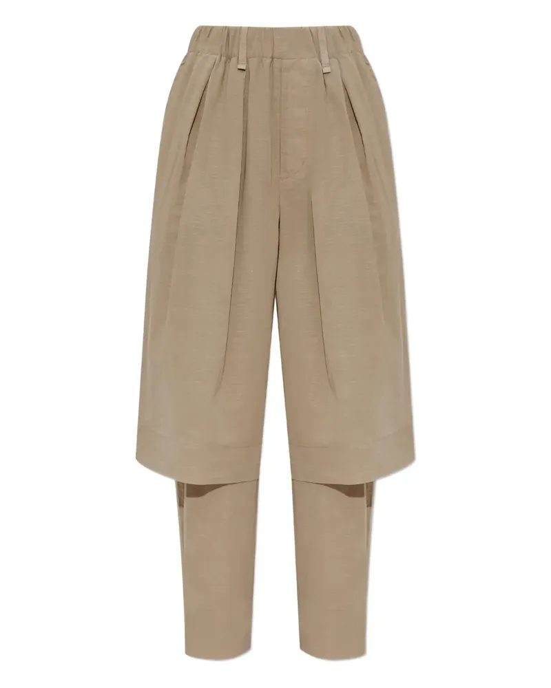 Issey Miyake Klassische Bundfaltenhose - Nude Nude