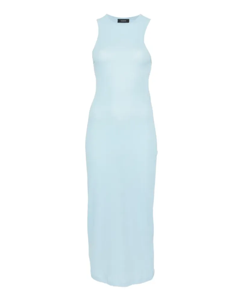 WARDROBE.NYC crew-neck midi dress - Blau Blau