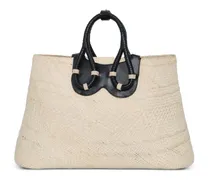 Gewebte Boho Splendor Tote Bag - Nude