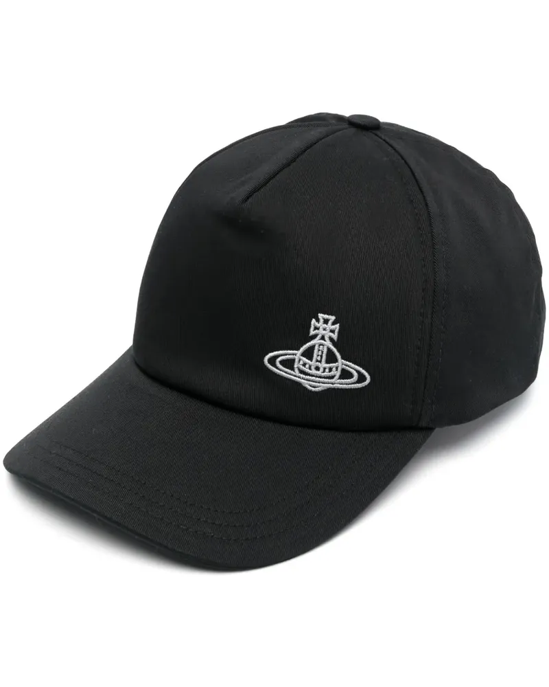 Vivienne Westwood Baseballkappe mit Logo-Stickerei - Schwarz Schwarz