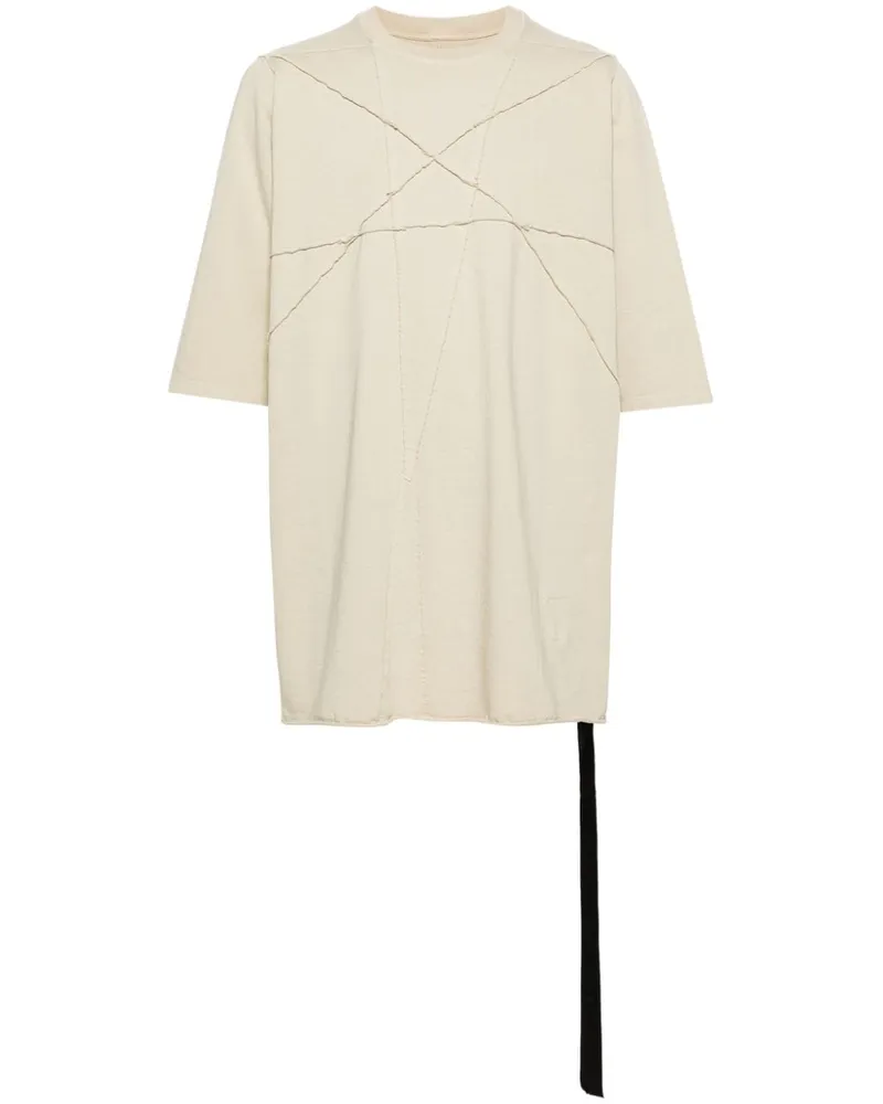 DRKSHDW by Rick Owens T-Shirt mit Ziernaht Nude