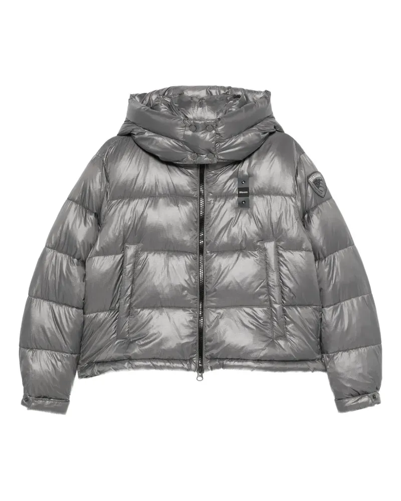 Blauer Gesteppte Gloria Jacke - Grau Grau
