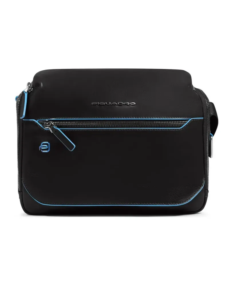 Piquadro zip fastening crossbody bag - Schwarz Schwarz