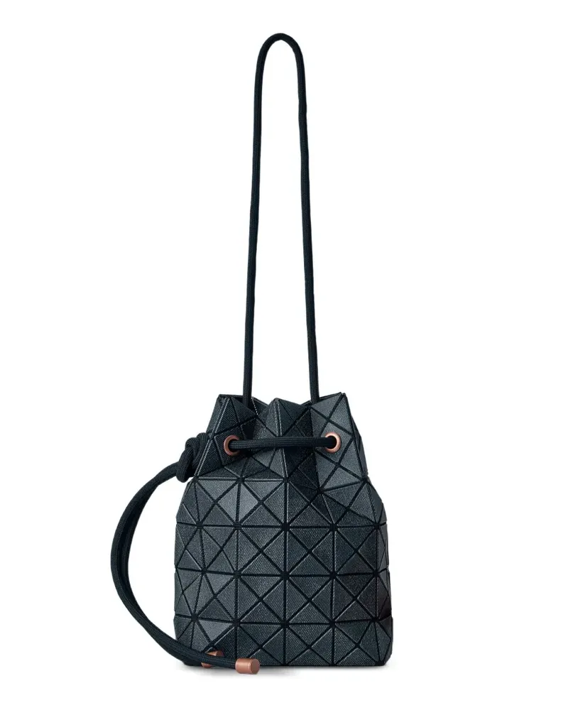 Issey Miyake Wring Schultertasche mit geometrischem Einsatz - Schwarz Schwarz