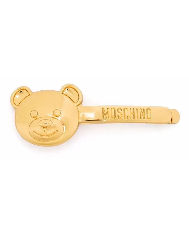 Moschino Teddy Bear brooch Gold