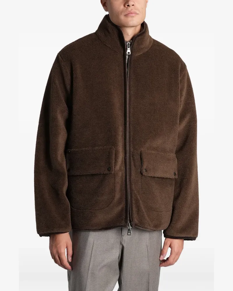 Ballantyne Fleecejacke mit Klappentasche - Braun Braun