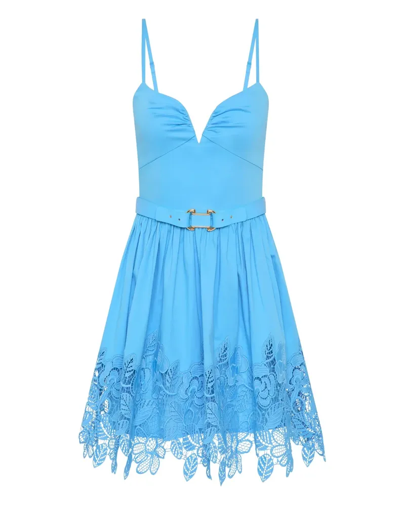 Rebecca Vallance Montreux Minikleid mit Spitzengürtel - Blau Blau