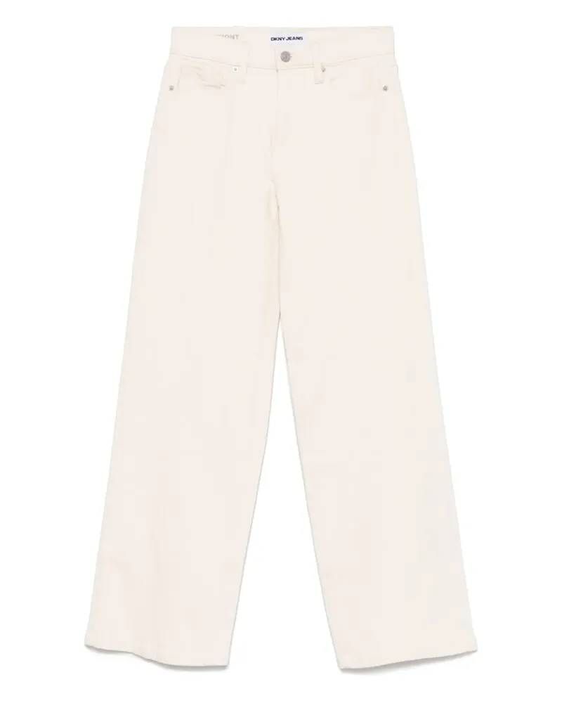 DKNY Weite Jeans mit hohem Bund - Nude Nude