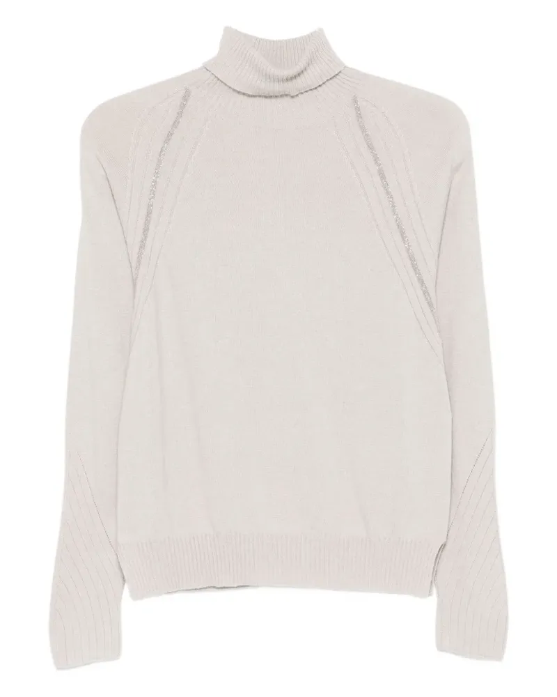 D.EXTERIOR Verzierter Rollkragenpullover - Nude Nude
