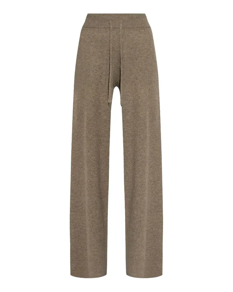 Lisa Yang drawstring-waist straight-leg trousers - Nude Nude