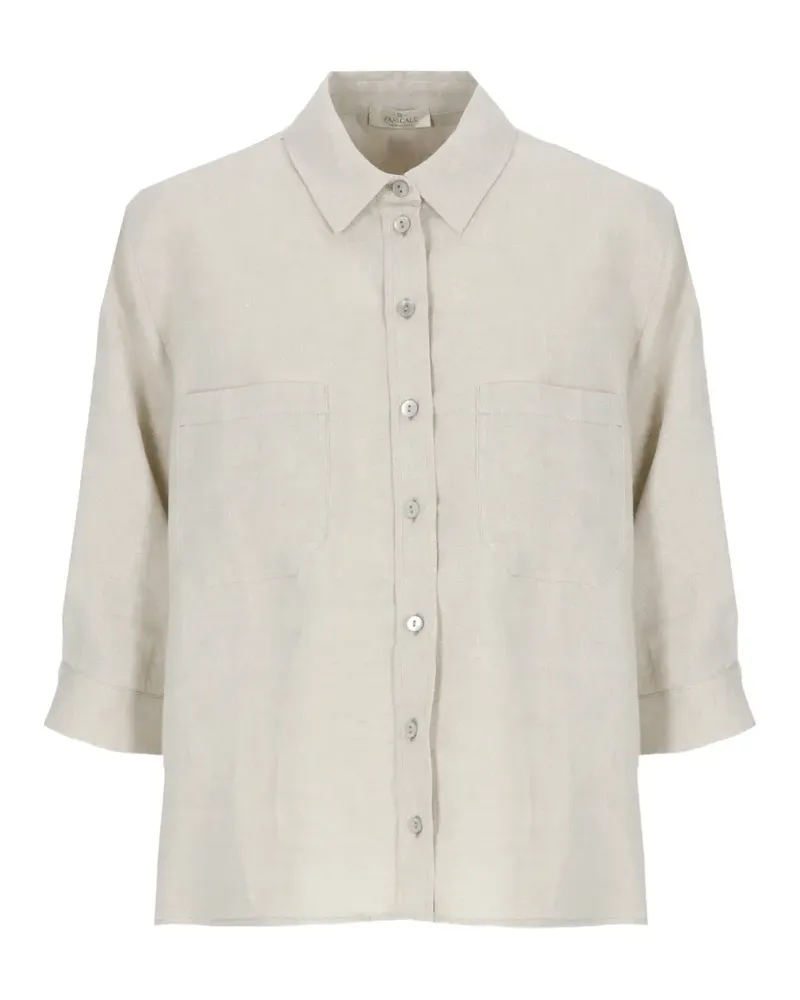 PANICALE Cashmere buttoned shirt - Nude Nude