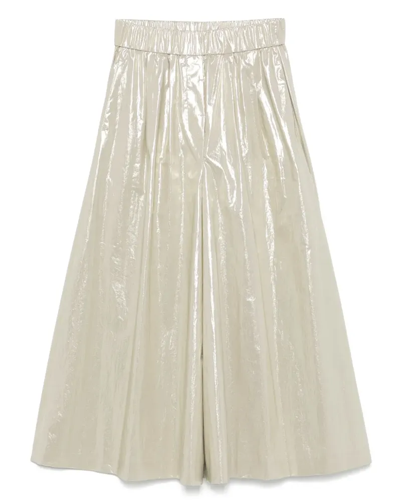 Peserico Hose in Metallic-Optik - Grün Grün