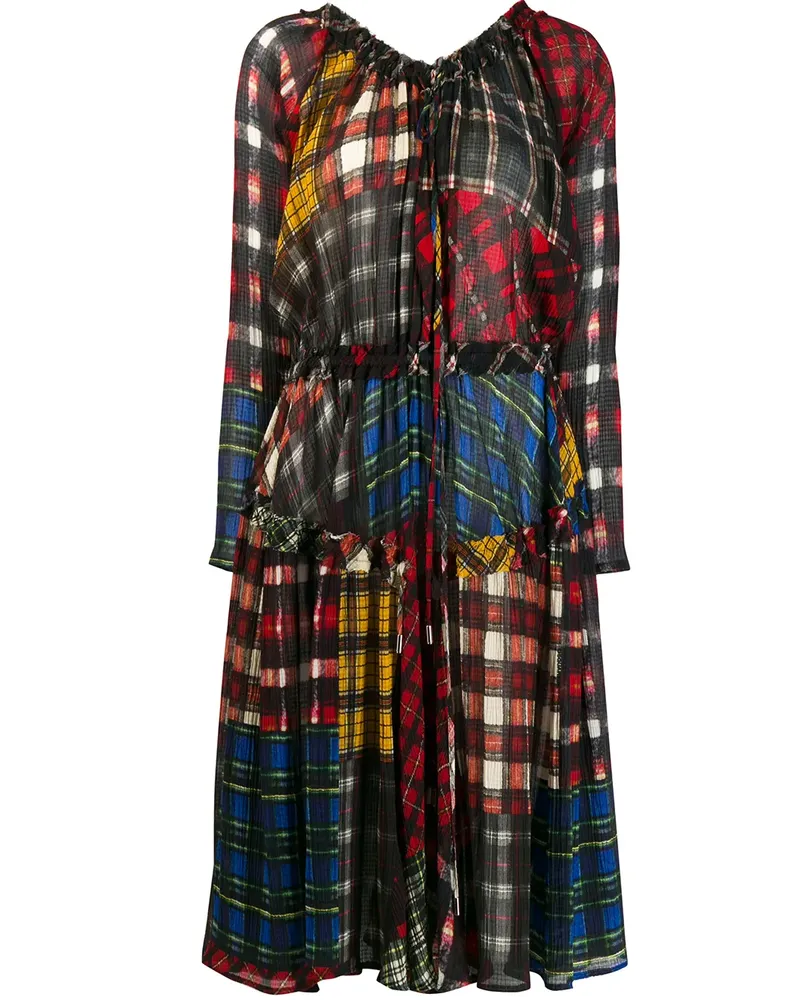 Dsquared2 Kleid mit Karomuster - Rot Rot