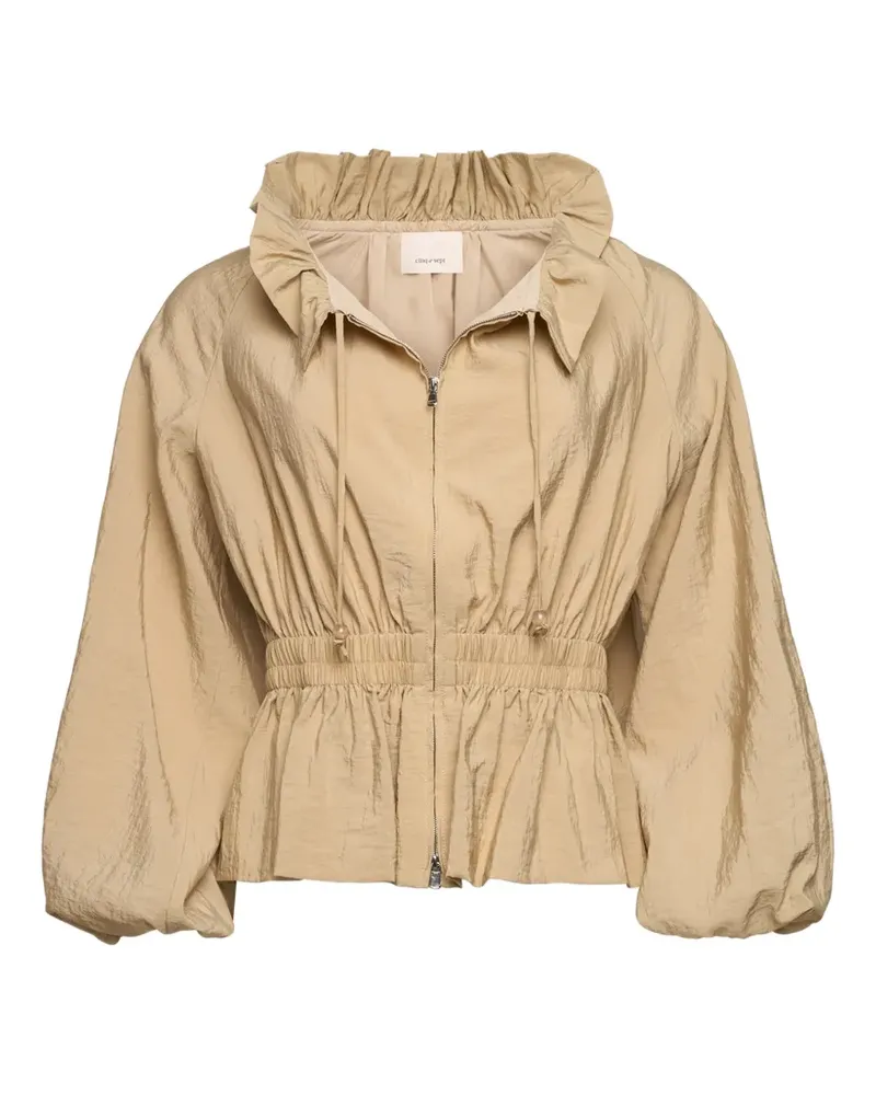 Cinq à Sept ruffled jacket - Nude Nude