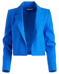 Alice + Olivia Cropped-Blazer Blau