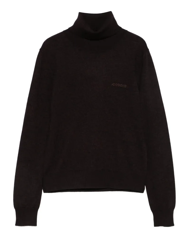 Iceberg Rollkragenpullover mit Logo-Stickerei - Braun Braun