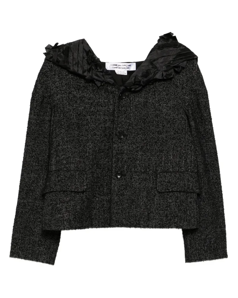 Comme des Garçons Jacke mit Rüschen - Schwarz Schwarz
