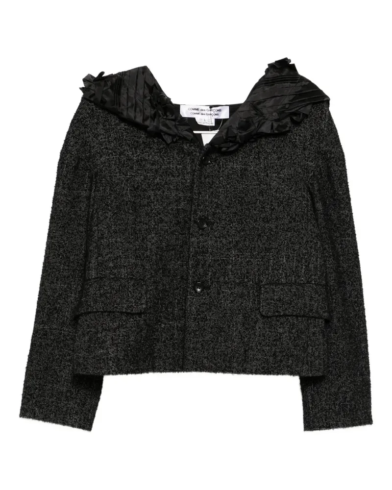 Comme des Garçons Jacke mit Rüschen - Schwarz Schwarz