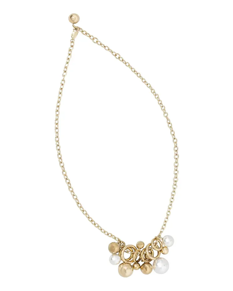 Furla bead-embellished chain necklace - Gold Gold