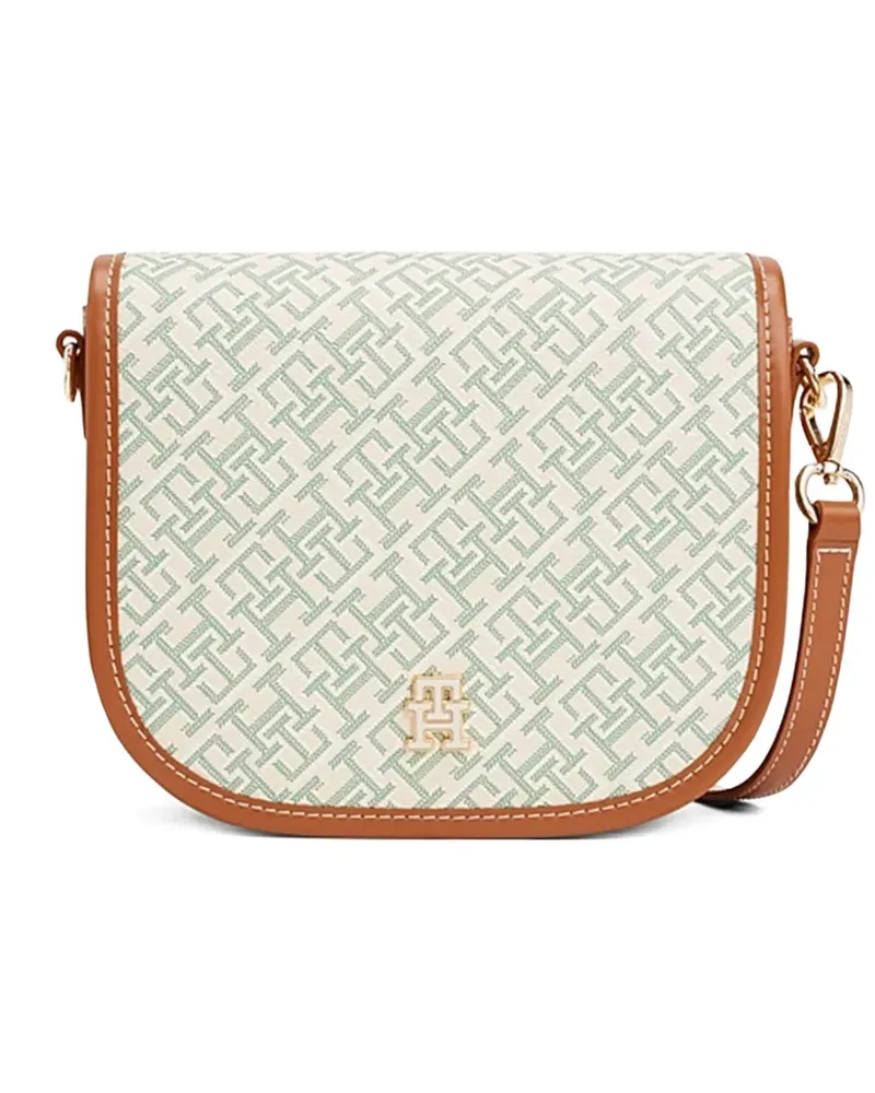 Tommy Hilfiger Umhängetasche mit geometrischem Muster - Weiß Weiß