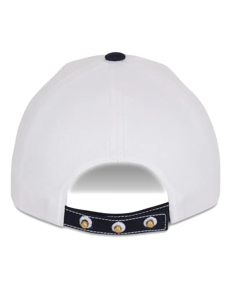 Balmain Zweifarbige Baseballkappe - Weiß Weiß
