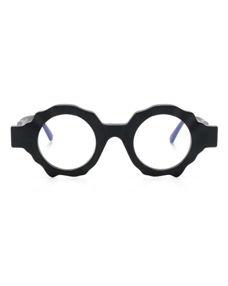 KUBORAUM G3 Brille mit geometrischem Gestell - Schwarz Schwarz