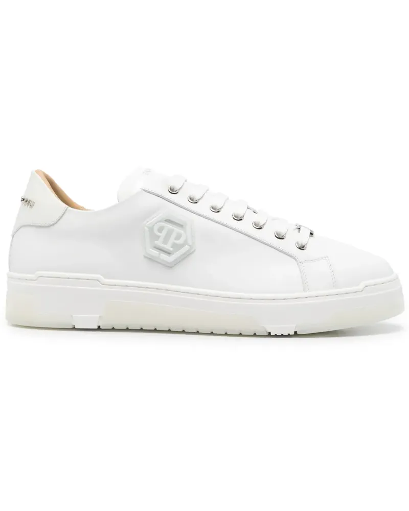 Philipp Plein Sneakers mit Hexagon-Logo - Weiß Weiß