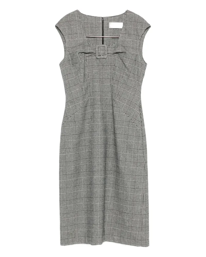 Ermanno Scervino checked midi dress - Schwarz Schwarz