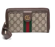 Gucci Ophidia Portemonnaie mit Reissverschluss Braun