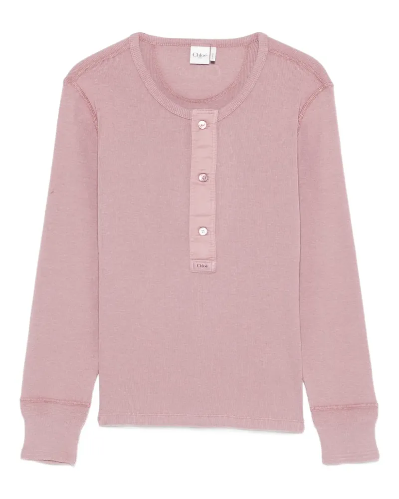 Chloé henley top - Violett Violett